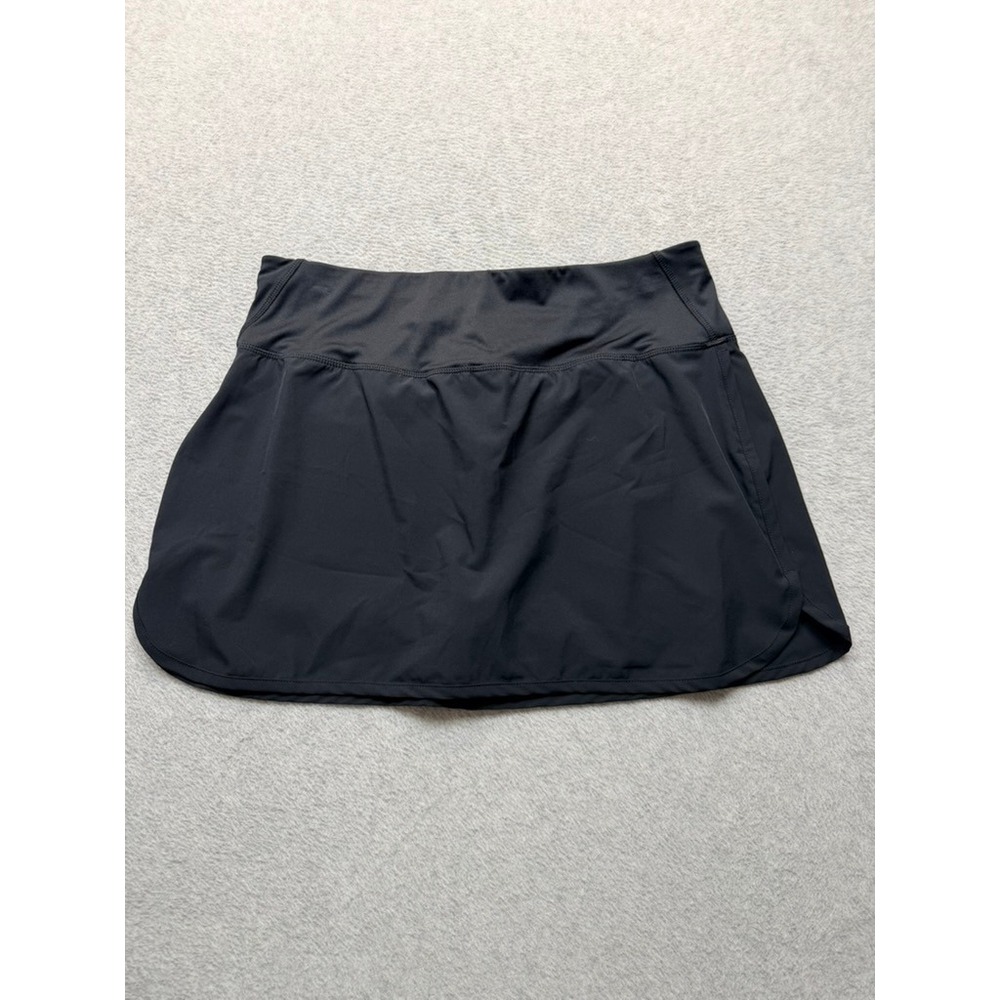 Huk Icon X Performance Skort Large Blue Liner Shorts Zipper Back Pocket Fishing